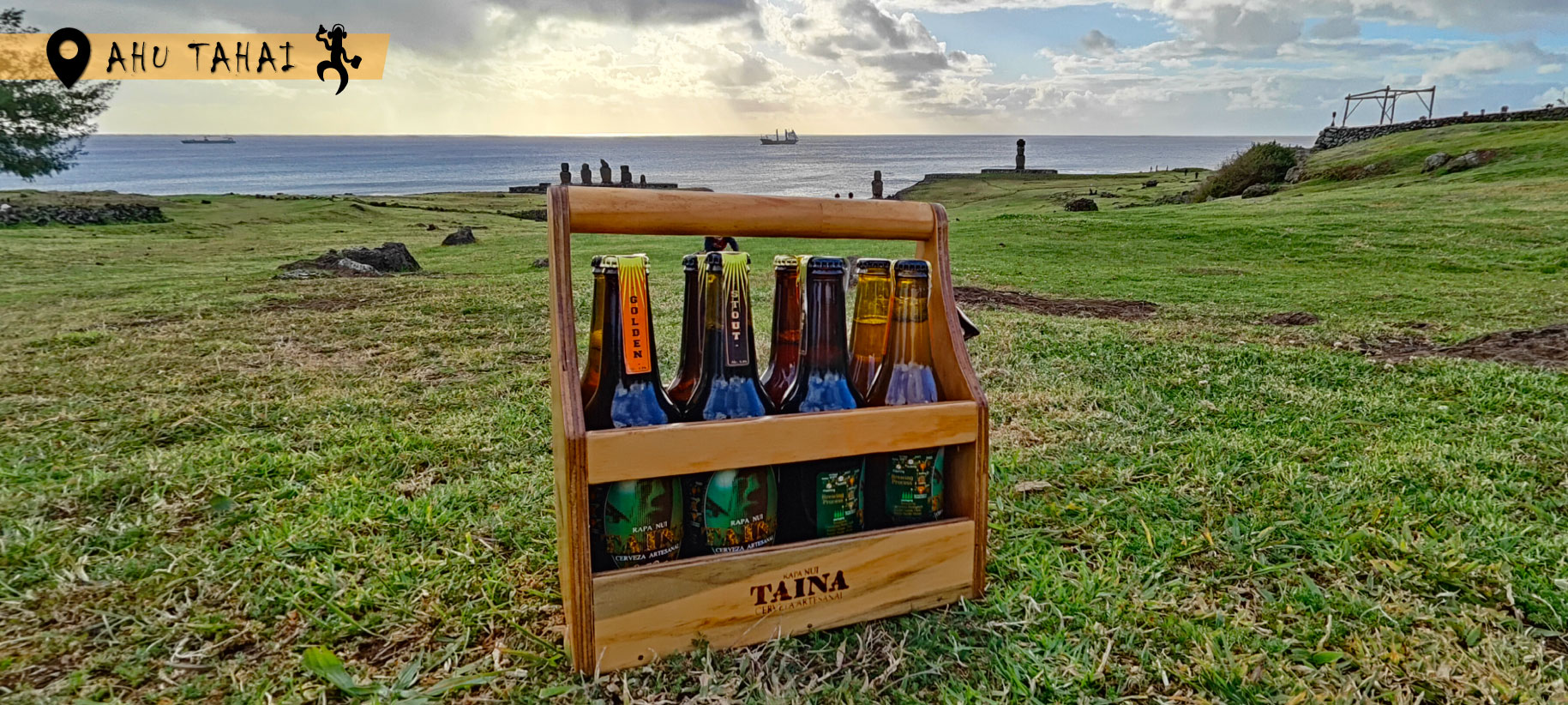 TAINA RAPA NUI -CERVEZA ARTESANAL - AHU TAHAI - OK